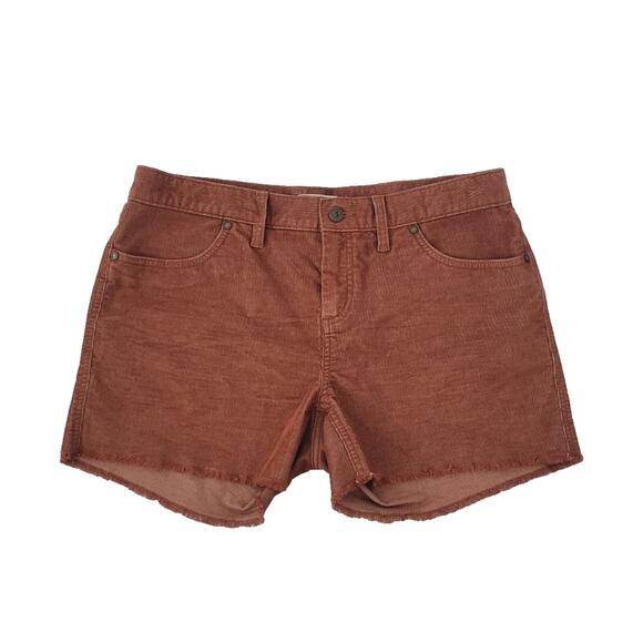 Carve Designs Oahu Corduroy 4" Cut Off Shorts Size 8 Rust Brown - Picture 1 of 6